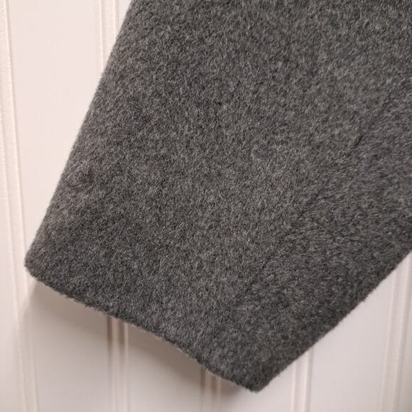 Talbots Blazer Jacket Womens Plus 18W Two Tone Gray Wool Blend Fleece Soft Cozy - Picture 11 of 15